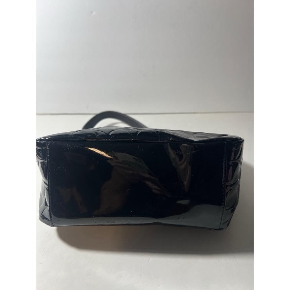 Coach Black Patent Leather Shoulder Bag - Picture 3 of 11